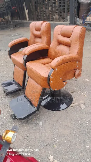 Classic Barbershop Chairs Brown
