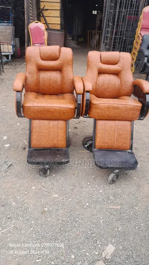 Classic Barbershop Chairs Brown