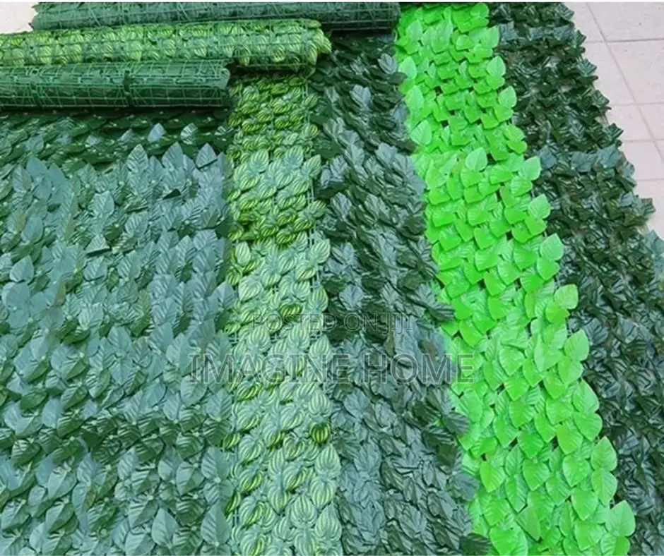 Watermelon, Light and Dark Artificial Green Fence
