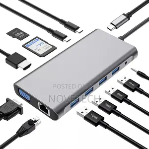 12in1 USB-C HUB Docking Station Adapter Display 