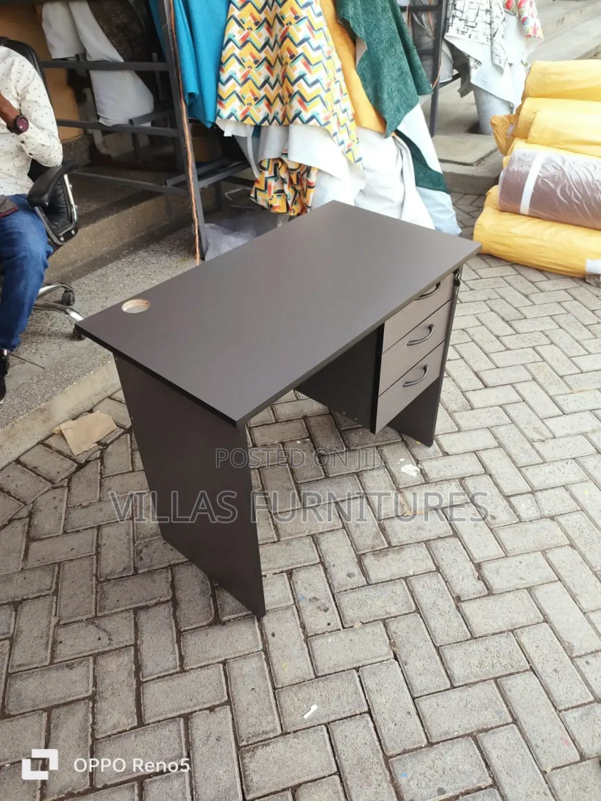 1.2m Grey Office Desk