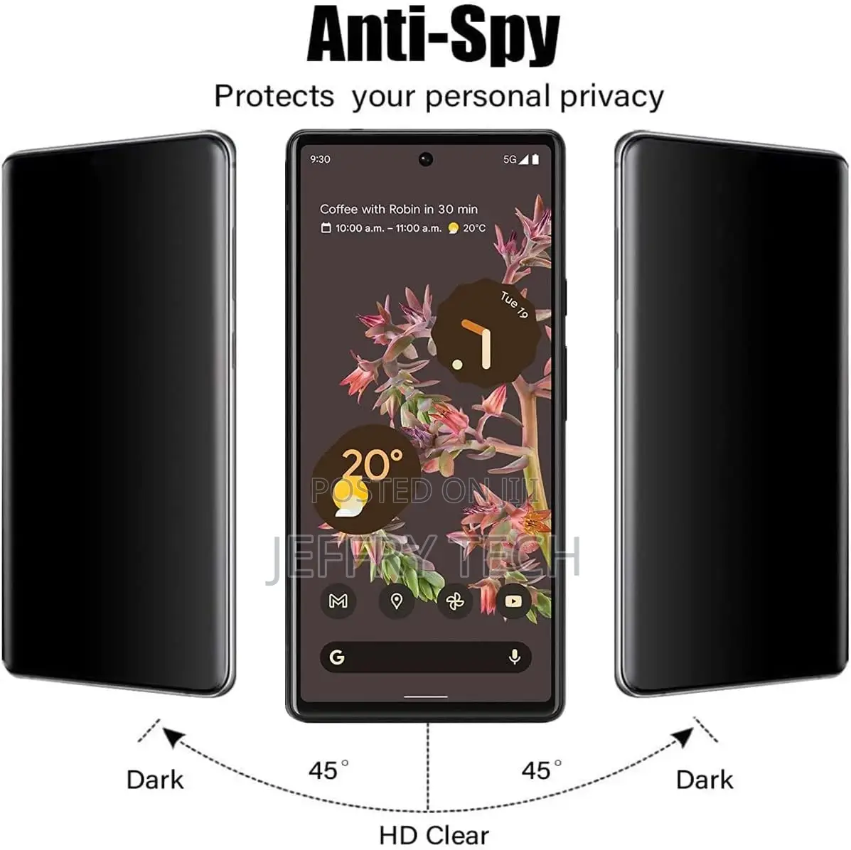Google Pixel 6 Privacy Screen Protector,