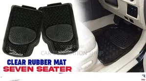 3pc Cojoined Rear Smoked Clear Black Rubber Mats