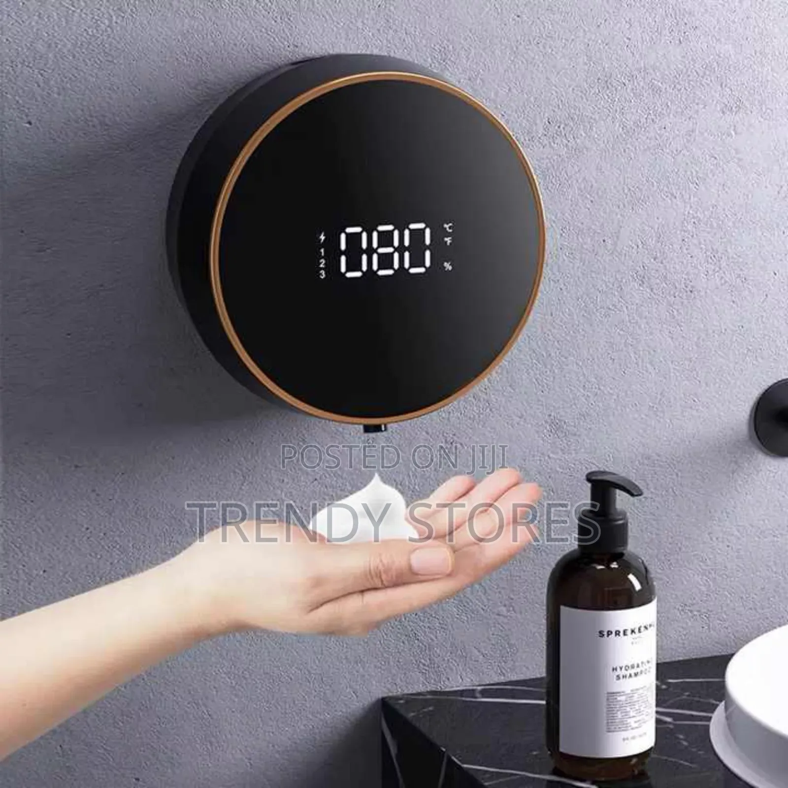 Black Wall Mounted Automatic Soap Dispenser