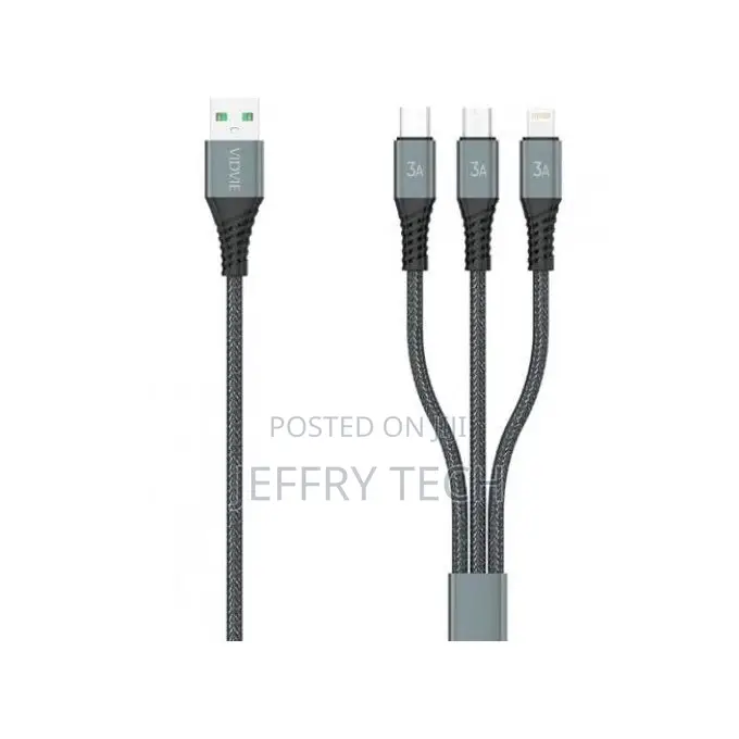 Vidvie 3 in 1 Data Cable (iPhone-type-c-micro) Support Fast