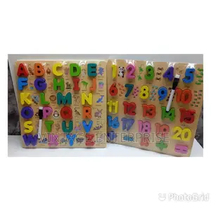 Wooden Letters and Numbers