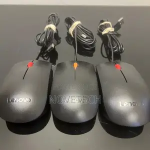 Lenovo Wired USB Optical Mouse - Black