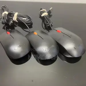 Lenovo Wired USB Optical Mouse - Black