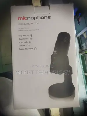 360° Omnidirectional Desktop Podcast Microphone With USB