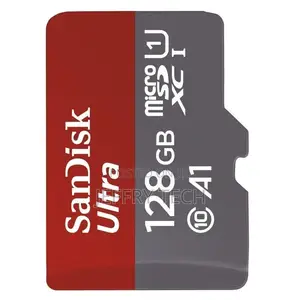 Sandisk Micro SDHC UHS-I Card-128gb - Red Grey