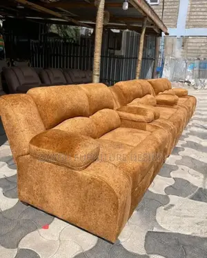 Semi-Recliner Sofas Velvet 5-Seater