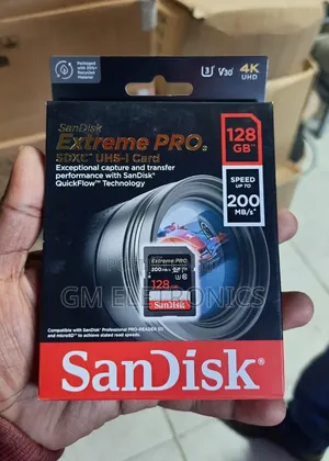 Original 128gb Extreme Pro Uhs-I SDXC Memory Card V30,Uhd,