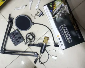 Condenser Microphonne With Sound Card