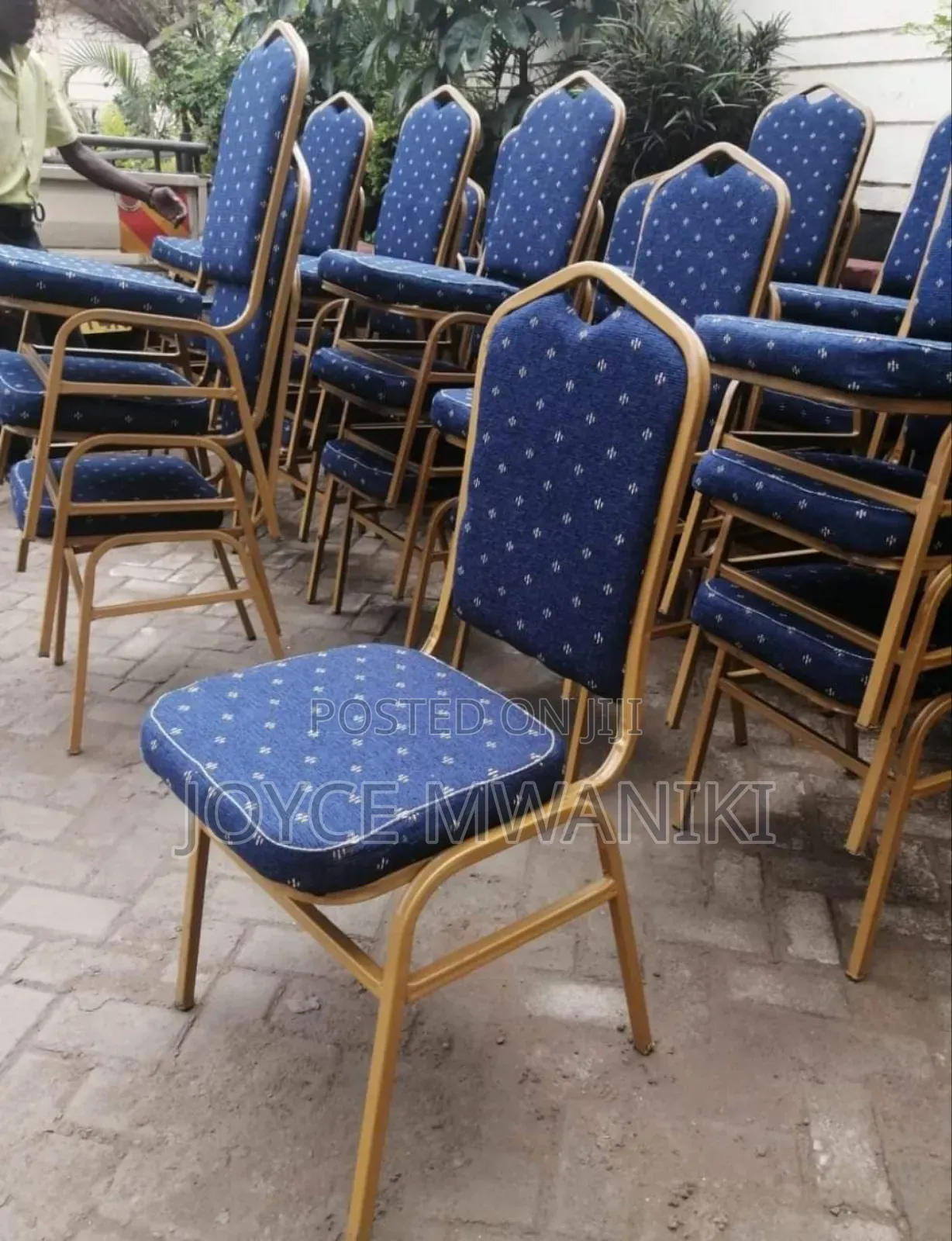 Conference Chairs, Blue and Gold