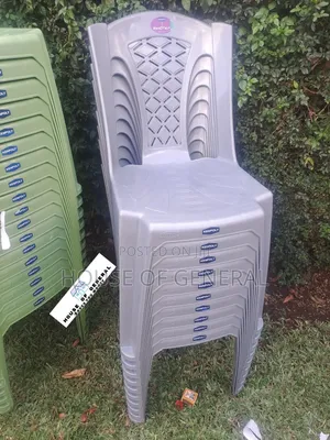 Gray Kenpoly Armless Plastic Chair