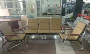 Cleamy Blown Five Seater Office Sofa.