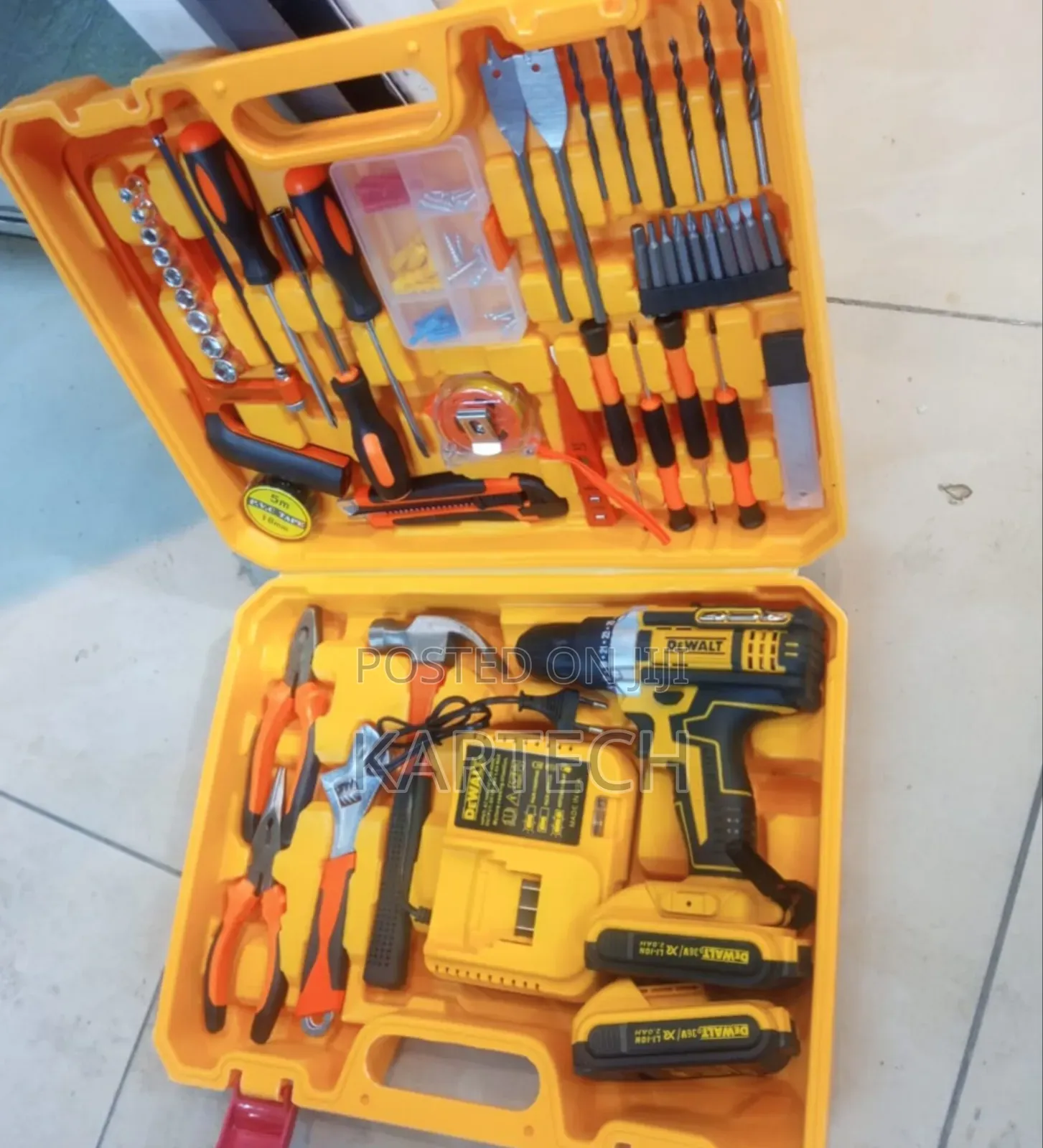Dewalt 36v Cordless Drill Set With 3 Functions