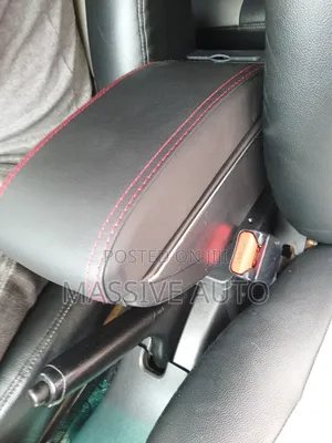 Armrest Console Fitted on a Car/ Black Armrest Console
