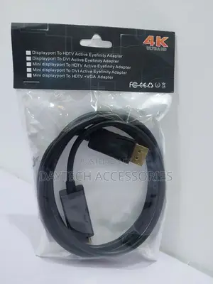 Displayport Cable, Dp - Dp, M/M, Black, 1.5 M