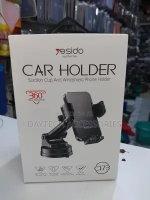 C173 Yesido Flat Carbon Fiber Texture Dashboard Phone Holder