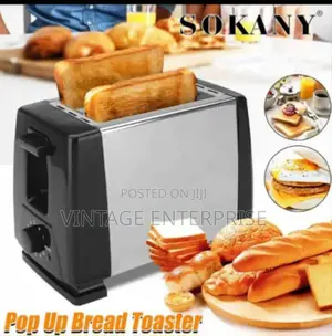 Pop Up Bread Toaster 2 Slice