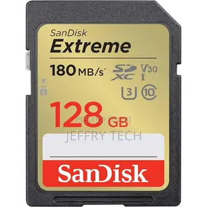 Sandisk Extreme SDHC UHS-I Card 128GB SD for Camera 180 MB/S