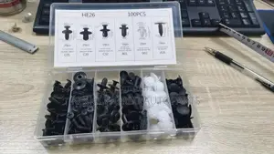 100PCS Car Body Plastic Auto Fasteners Push Trim Clips