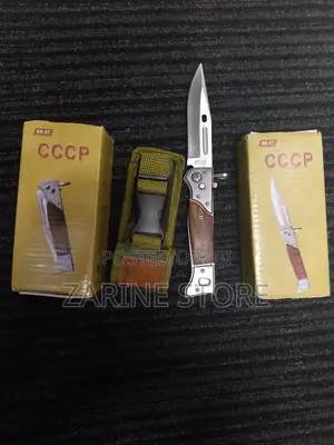 Wooden Handle Knife, Foldable Portable Sharp Knife Ak47