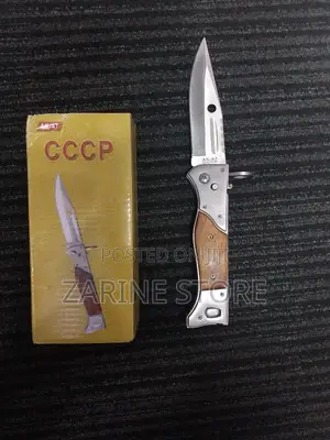 Heavy Foldable Ak47 Sharp Hardened Steel Knife, Portable