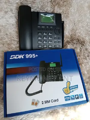 DDK 995+ GSM Desk Phone With Dual Sim Black