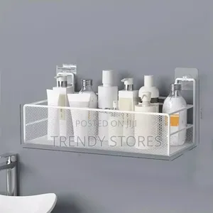 Large White Bathroom Storage Rack