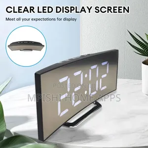 Curved Digital Clock