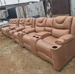 Leather Sofas Semi-Recliner 5 Seater