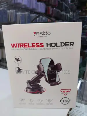 Yesido C197 15w Fast Charging Car Phone Holder 360 Rotating