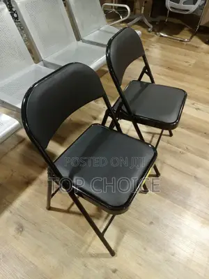 Leather Black Folding Chsirs