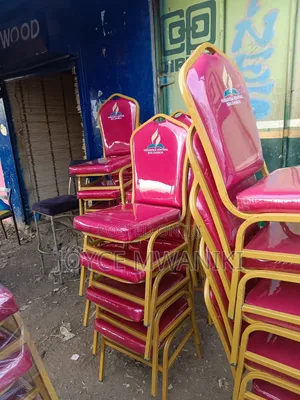 Church Conference Chairs, With Logo, Red Colour 