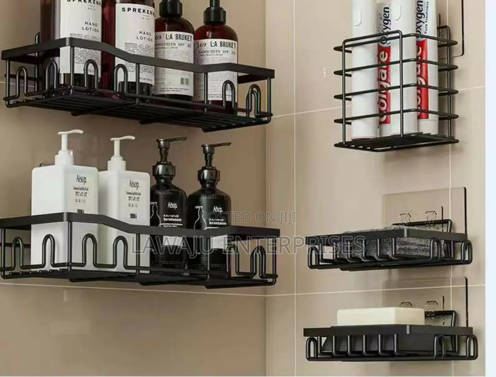 5 Pc Rectangular Shower Caddy