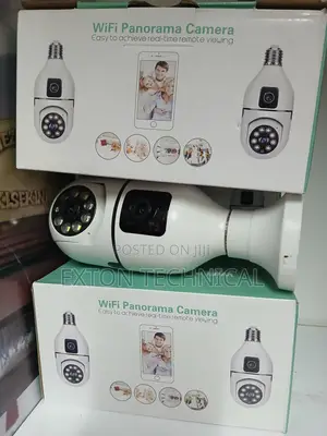 360 Rotatable Dual Lens Wifi Camera Bulb With 2way Audio