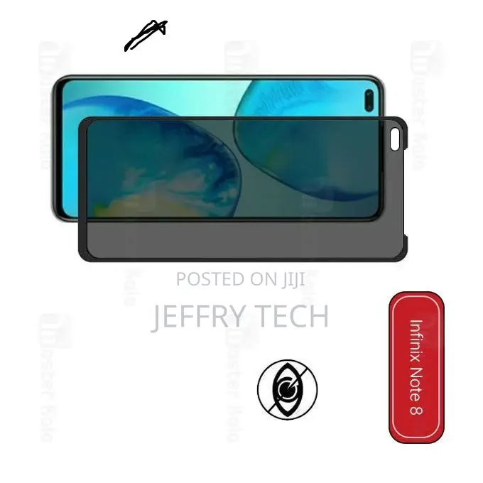 Infinix Note 8 Waterproof Quality Privacy Screen Protector