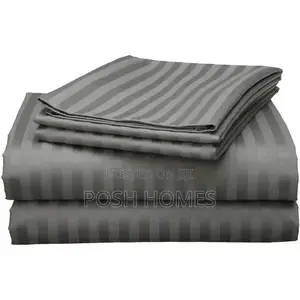 Grey Stripped Bedsheets
