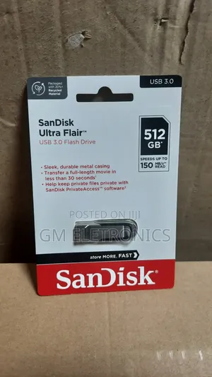 Original Sandisk Ultra Flair 128gb Usb 3.0 150 Mb/S Flash