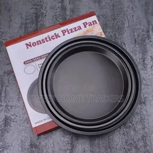 *3pcs Pizza Pans Set ,Carbon Steel Non Stick Material