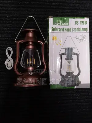 Hand Lantern, Solar Hand Crank Lamp Type C Charging Cable