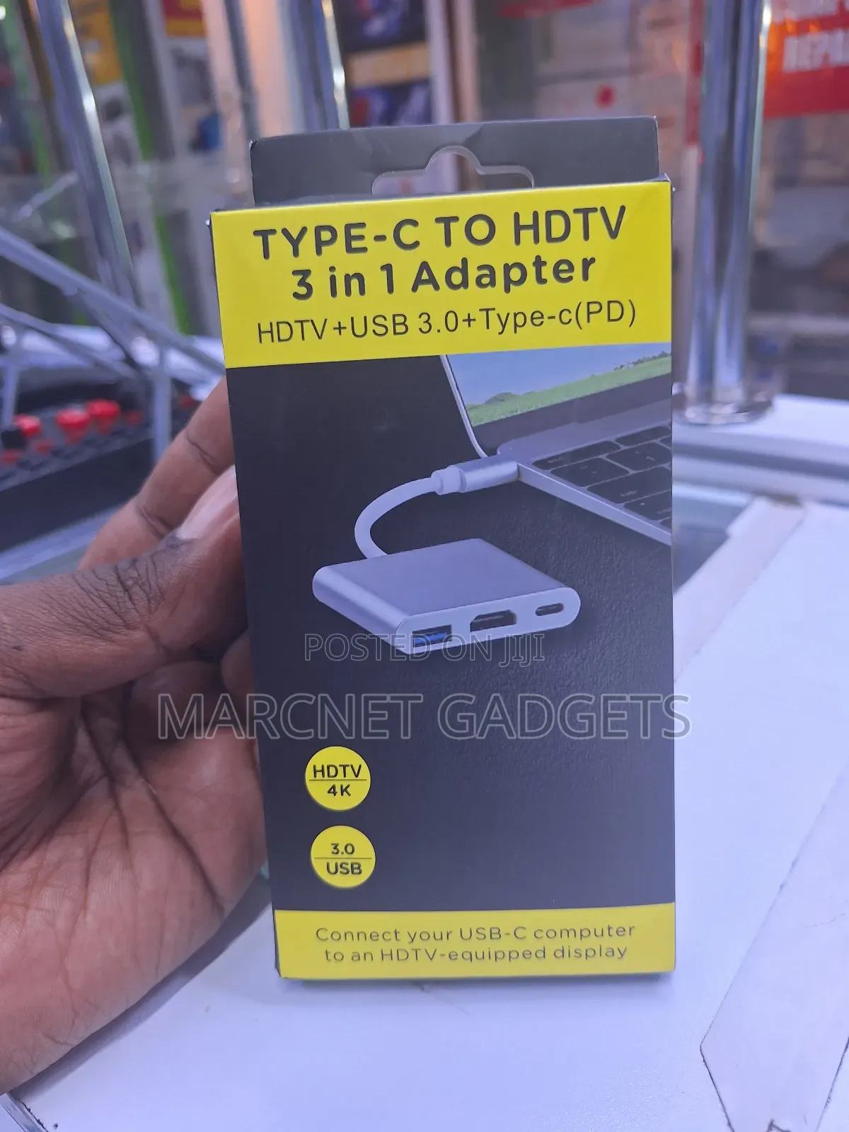 High Speed Type C Hub 3 in 1 Hdmi Usb and Type C Port