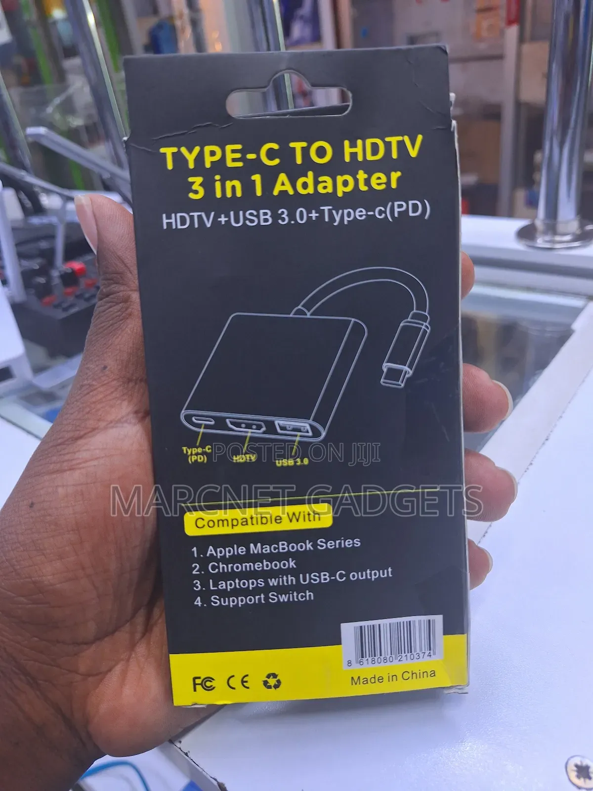 High Speed Type C Hub 3 in 1 Hdmi Usb and Type C Port