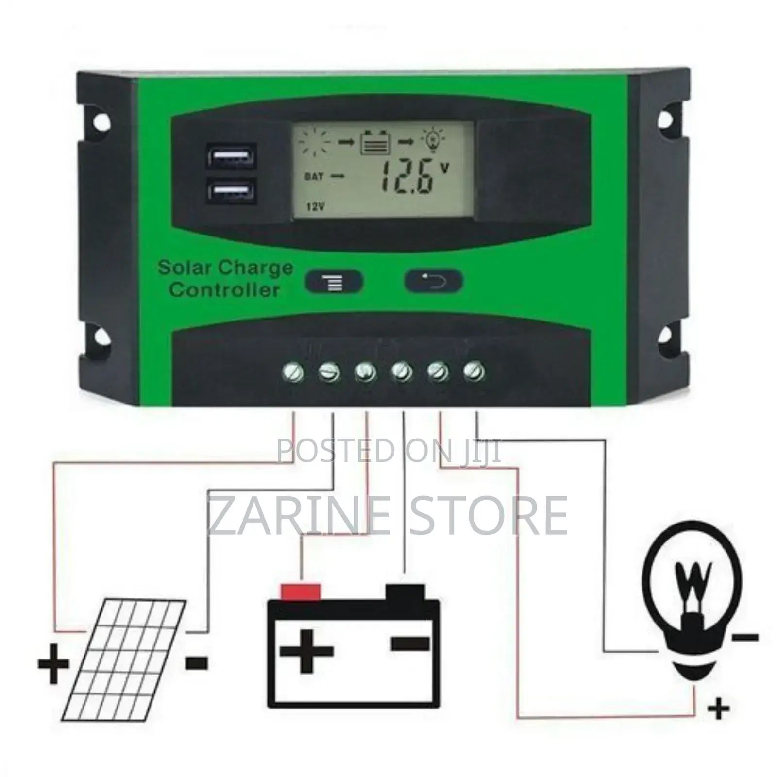 LCD Display PMW Solar Charge Controller Forsolar Grid System