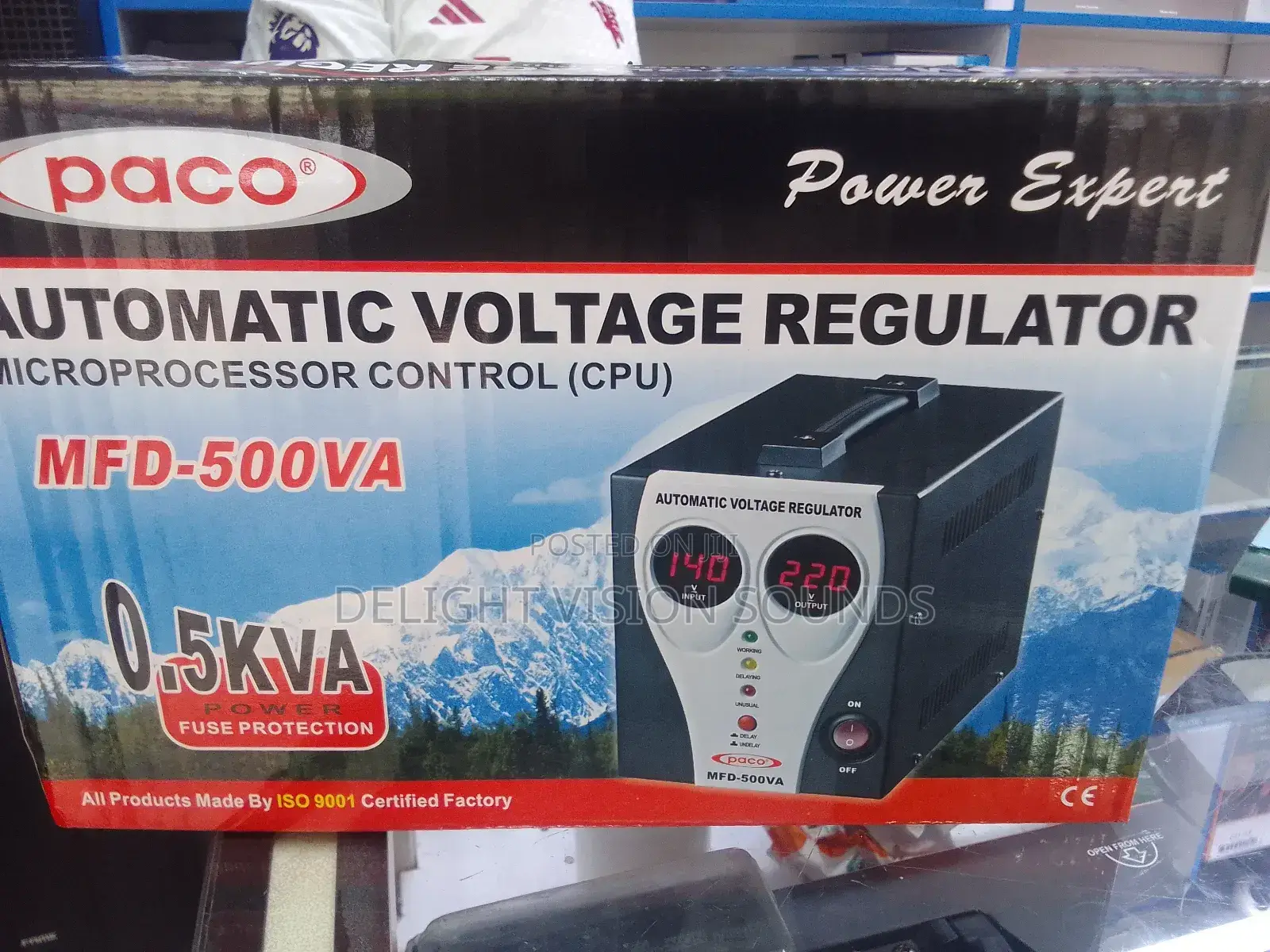 Paco MFD-500VA Automatic Voltage Regulator 0.5KVA