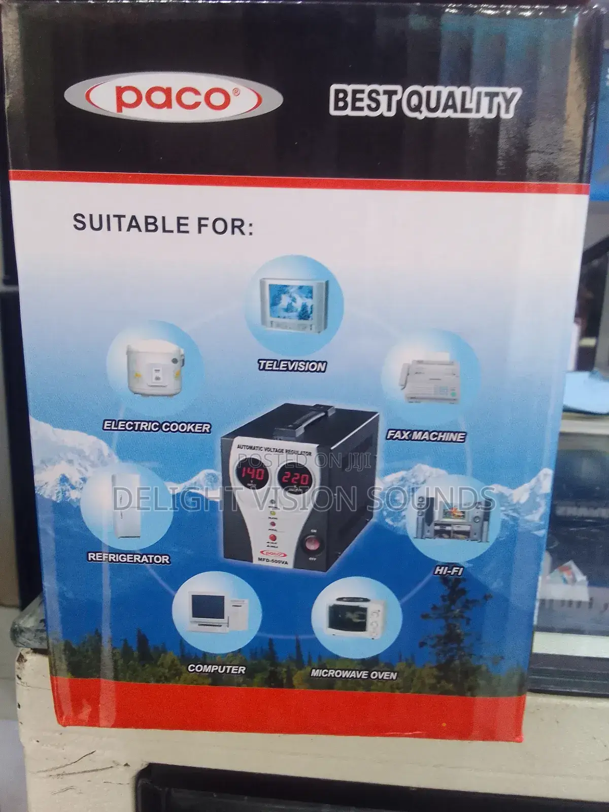 Paco MFD-500VA Automatic Voltage Regulator 0.5KVA