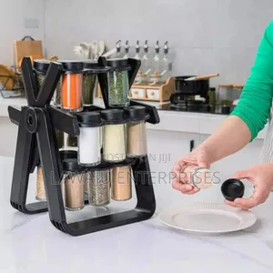 18 Jars Rotating Spice Rack