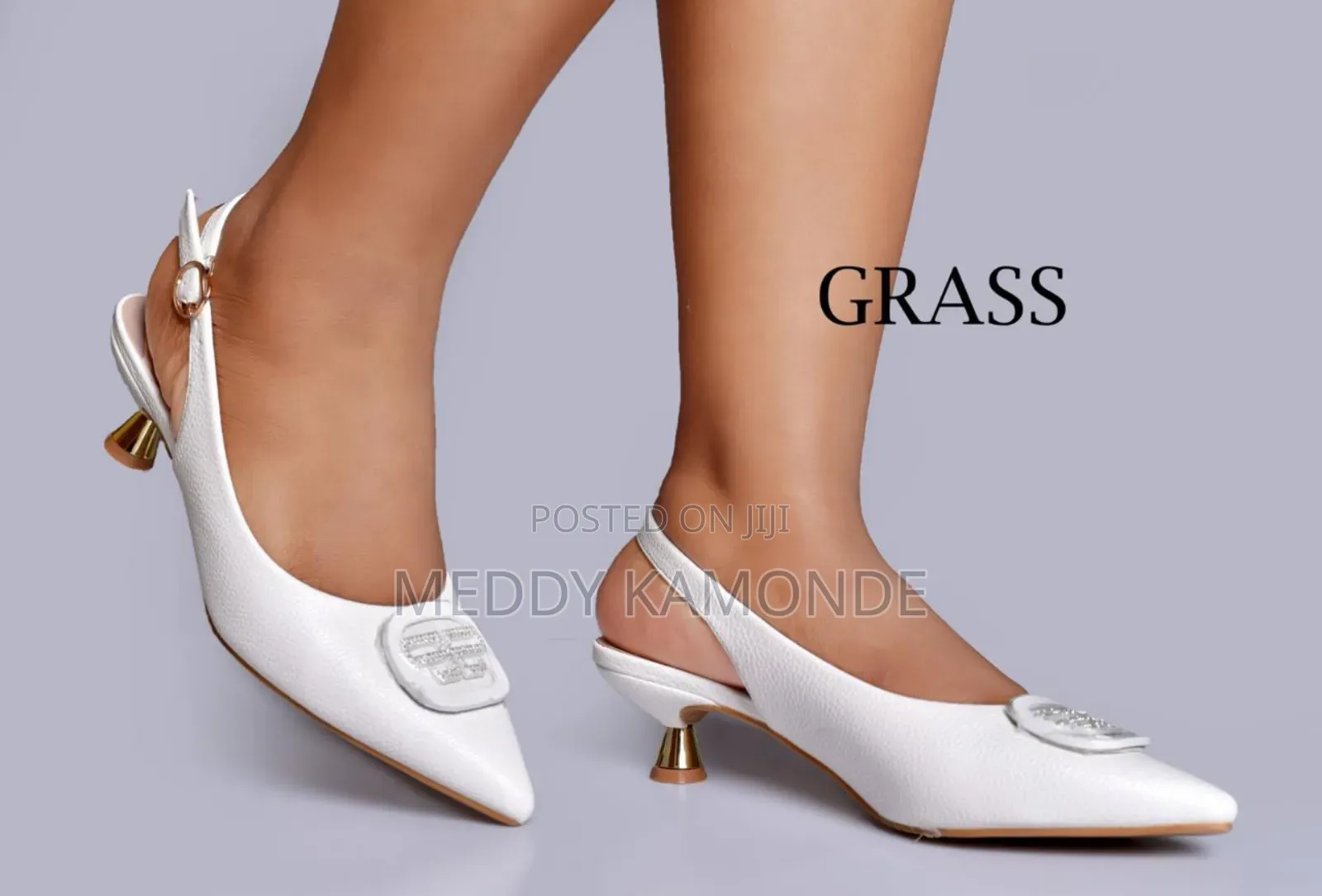 Back Open Low Heel Shoes